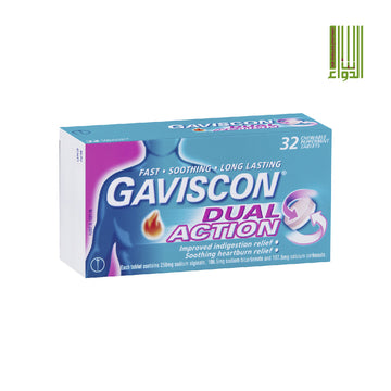 Gaviscon Double Action Mint 32 Chewable Tablets